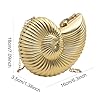 Oshhni Conch Bag Kettentasche Einzigartige lässige Mode Elegante leichte Tragetasche Umhängetasche für Frauen Dame Mädchen Dating Shopping, Golden #5