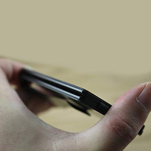 Carteira de metal carteira de fibra de carbono multifunções pacote de cartão criativo escova anti-ro