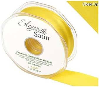 Eleganza Double Faced Satin 10mm x 20m Pistachio No.27, 10 mm x 20 m