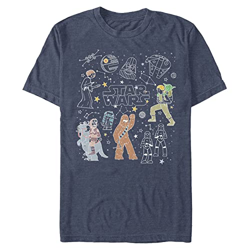 T-shirt Star Wars Céleste pour homme en coton confortable
