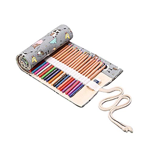 Preisvergleich Produktbild JoyRolly rollmäppchen stiftemappe Federmäppchen Mädchen Leinwand Federmäppchen Bleistiftbeutel Bleistiftverpackung 24