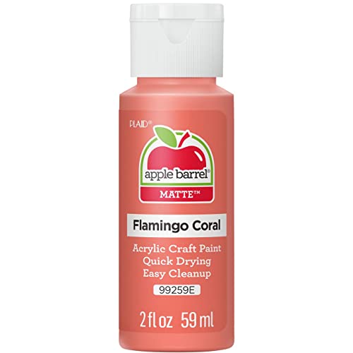 Apple Barrel 99259E Acrylic Paint, Flamingo Coral