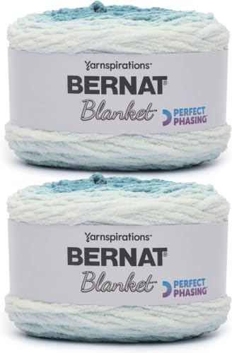 Bernat Blanket Perfect Phasing DEEP Teal Cake Yarn