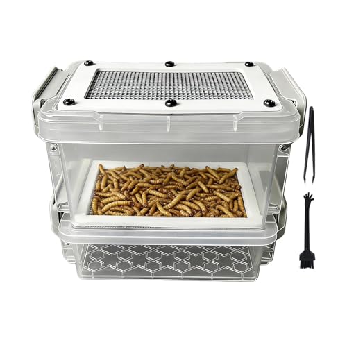 Caja de cría antihumedad para lagartos, anfibios y nido de harina 2