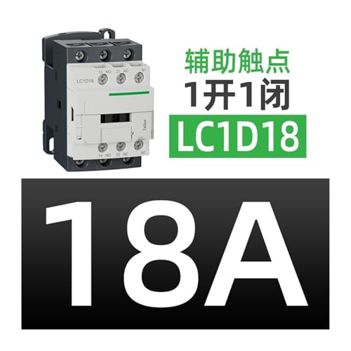 Contacteur tripolaire LC1D18A 380V pour commande de moteur triphasé