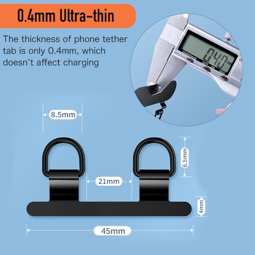 Phone Tether Tab,Bending 0.2mm Ultra-thin Stainless Steel Phone Metal Patch G - 第 50/68 張圖片