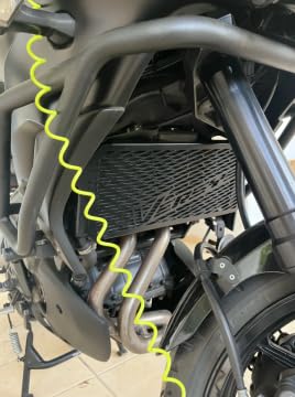 Kühlergrill Schutz Für Kawasaki Versys 650 (KLE650) 2015-2023 - Schwarz, Aluminium