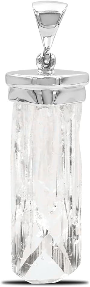 Starborn Cap Set Natural Crystal Pendant in Sterling Silver