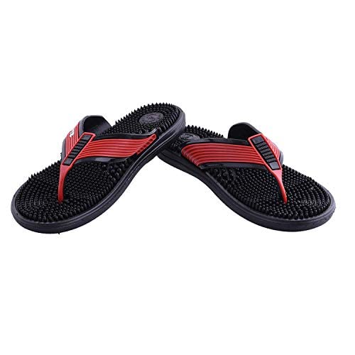 ACP ACUPRESSURE Unisex Rubber Acupressure Slipper for Pain Relief (Red) (Numeric_6) (B09GK32B5B) Amazon Price History, Amazon Price Tracker
