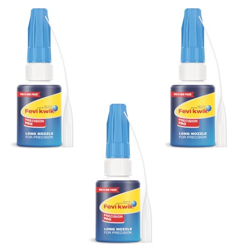 Fevikwik Precision Pro 8 GM (Pack of 3) | Strong all purpose instant glue for accurate repair | application on hard to reach places | mess free| Storable | Multi-use pack
