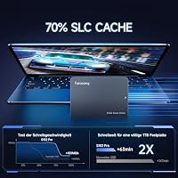 fanxiang Interne SSD Festplatte 2TB SATA III 2,5 Zoll, 560MB/s Lesen, 500MB/s Schreiben Interne SSD, für Desktop, Laptop, PS4 (S102Pro) – Ansicht 2