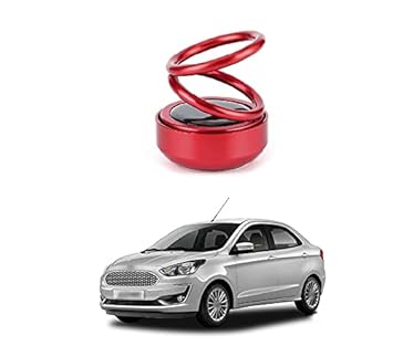 PRIKNIK Solar Energy Rotating Car Perfume with Long Lasting Organic Fragrance, Feel-Good Premium Car Air freshener Compatible with Ford Figo Aspire