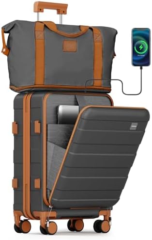 imiomo Carry on Luggage Airline Approved with Front Pocket and US...