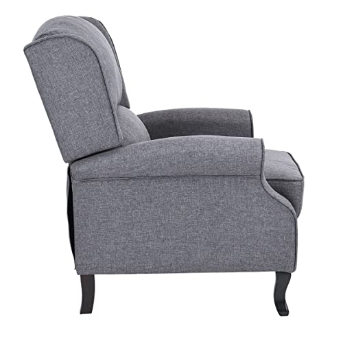 Sillón reclinable de tela suave color gris miniatura 5