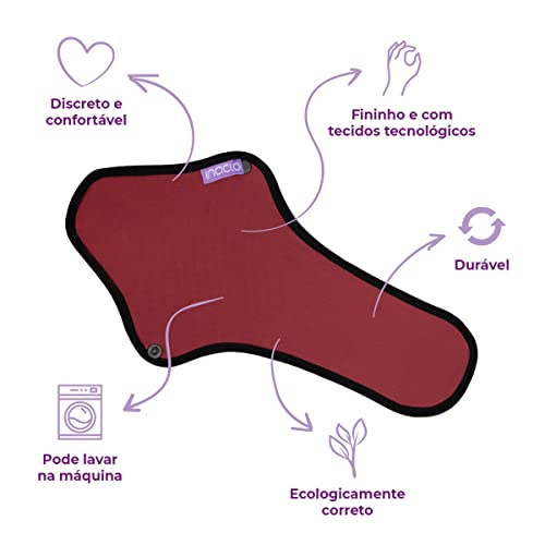 Absorvente Reutilizável Inciclo - Preto (Noturno)