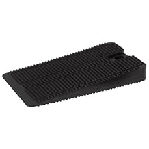 Small Parts 48620 Polypropylene Wedge-Shaped Shim, Black, Inch, 1-3/16" Width, 1-15/16" Length Pack Of 30