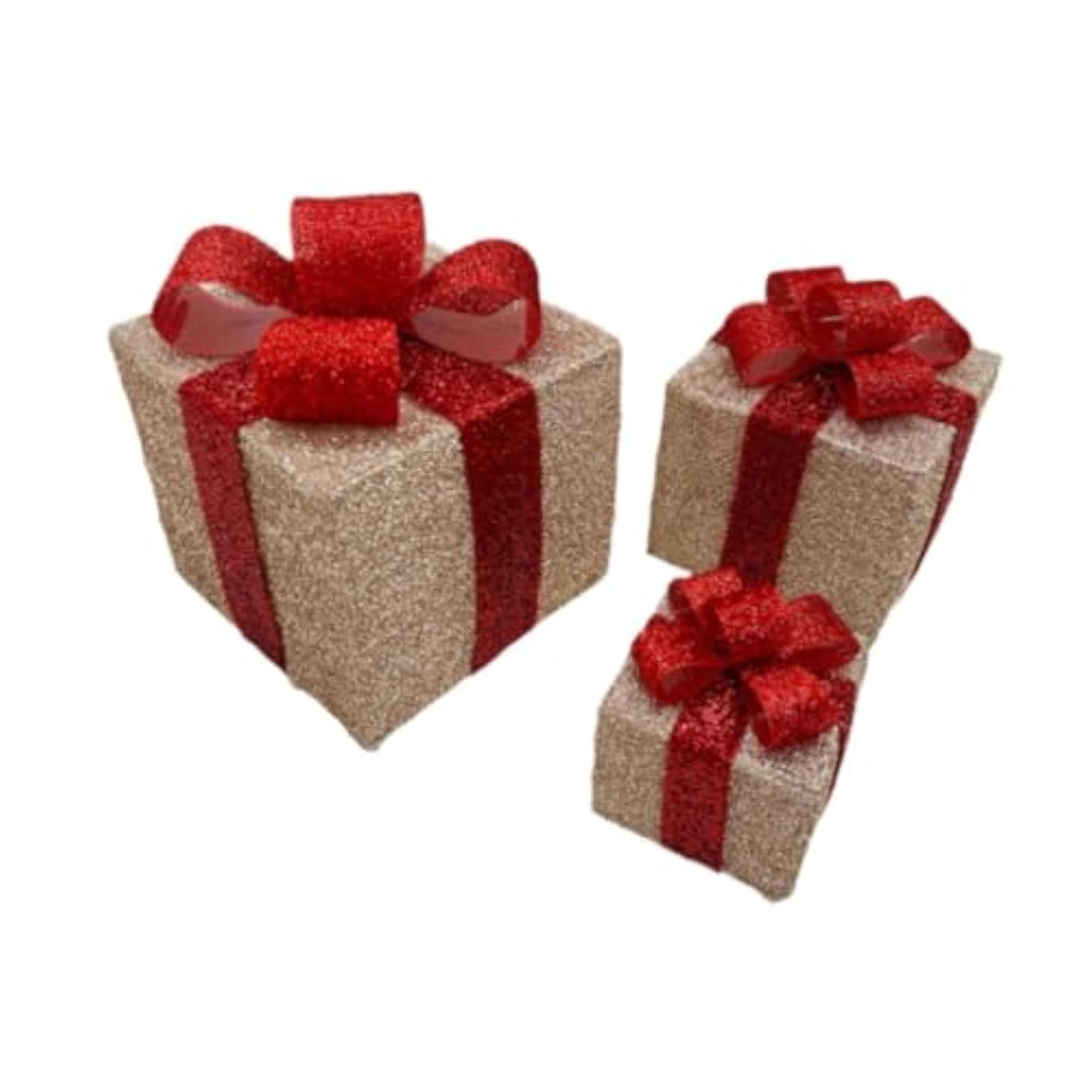 3X Christmas Decorations Holiday Xmas Boxes