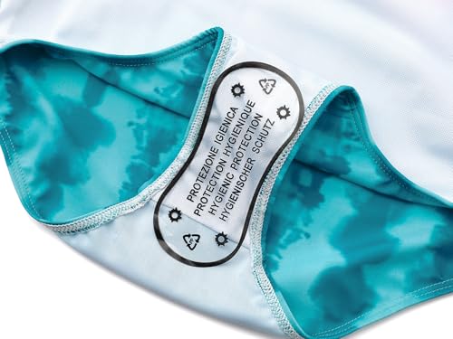 Image of Dvenki Toddler Girls One Piece Swimsuit Adjustable Straps Sizes 2T-10 | quick-dry swim fabric, skin-friendly, ruffle neckline, leopard, check, mermaid prints, swimwear for beach, pool, summer party