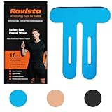 10 Pcs Precut Kinesiology Tape for Knees - Waterproof and Breathable Knee Tape - Latex-Free and Elastic Athletic Tape for Stability Support and Pain Relief (Blue, Standard)