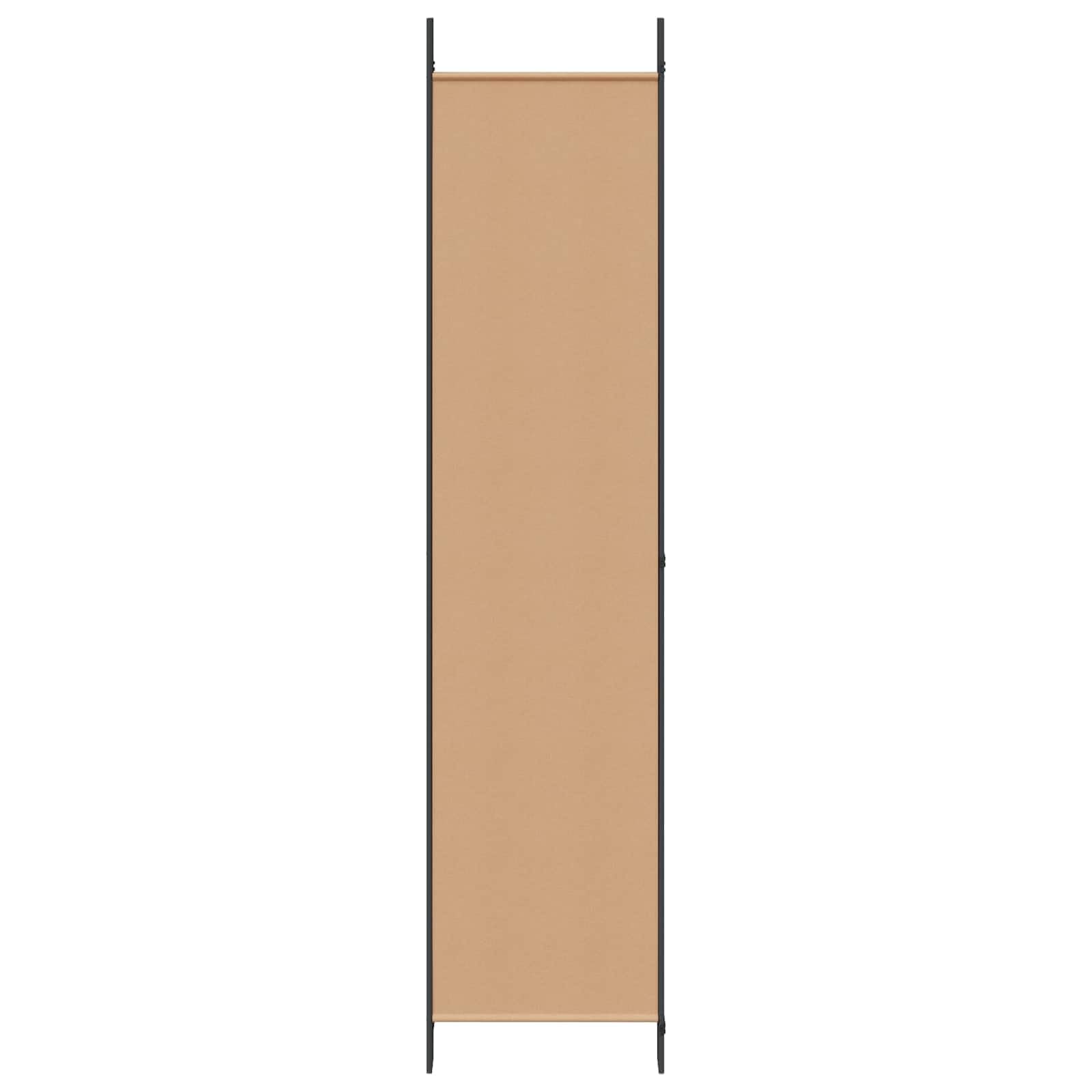 vidaXL Paravento a 4 Pannelli Beige 200 x 220 cm Tessuto, Sala, divisore moderno, schermo privacy pieghevole, separatore in tessuto, struttura in ferro, spazio interno