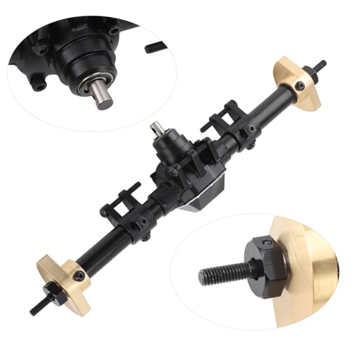 Rc Eixo Traseiro Liga de Alumínio Preto Material de Liga de Alumínio Engrenagem de Montagem Liga de