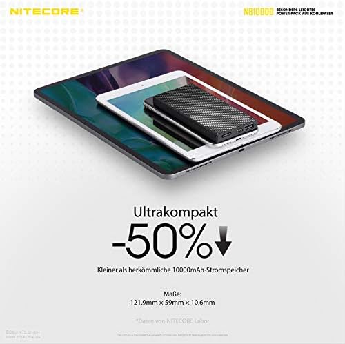 Nitecore NB10000 GEN 2 Power Bank, Black - Image 5