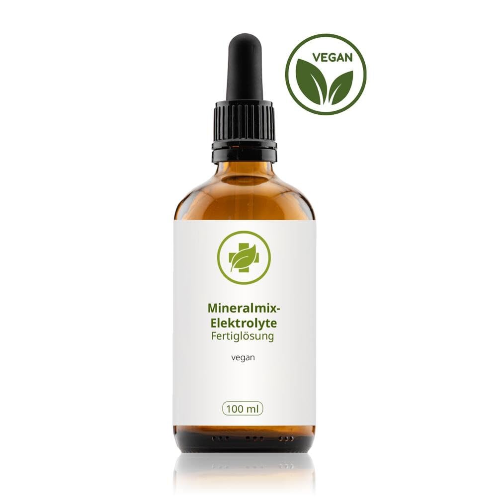 Mineralmix Elektrolyte Fertiglösung – 100ml flüssige Elektrolyte ohne Zucker – Optimierte Bioverfügbarkeit – vegan – für Sportler und aktive Personen – ohne Zusätze