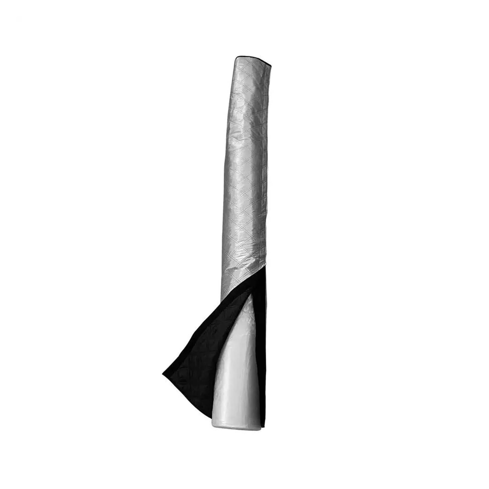 Portable Air Conditioner Hose Cover Household Exhaust Heat Insulation Protective Dust Sleeve All Weather Protection(Silver black)