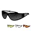 Gloss Black Temple Frame/ Yellow Lens