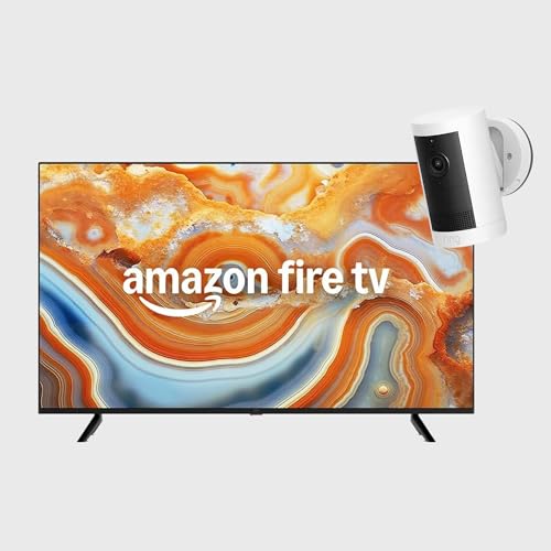Ring Außenkamera Plus Akku (neueste generation) + Der neue 4K-UHD-Smart-TV aus der Amazon Fire TV-4-Serie | 50 Zoll