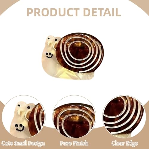 2 Pack de Pinzas Pequeñas con Diseño de Caracol miniatura 3