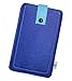 Produktbild Dealbude24 Filz Tasche kompatibel mit Motorola Moto G8 Power Lite, Schutz Einsteck Handy Hülle mit Herausziehband und Drucknopf, Etui stoßfest, weich und reißfest in Blau - Big