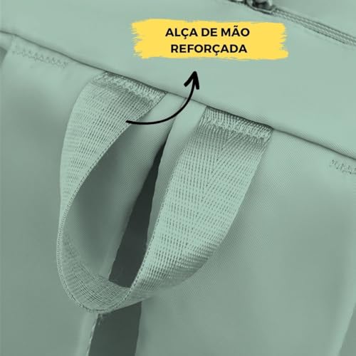 Mochila Feminina Escolar Bolsa Faculdade Viagem Anti Furto (Verde)