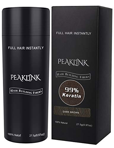 Hair Fibers for Thinning Hair - 100% Undetectable Natural keratin Formula - Instantly