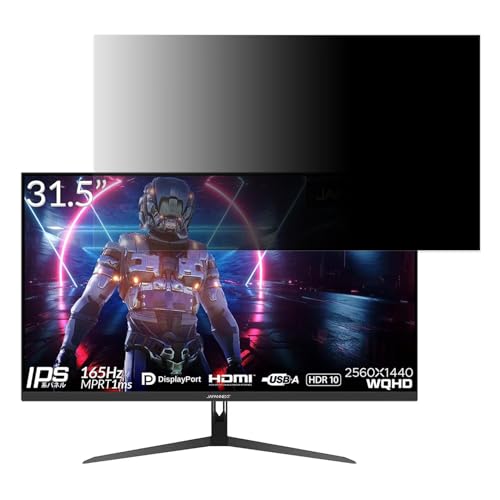 JAPANNEXT JN-IPS3150WQHDR165 31.5�C���` 16:9 �Ή� �`�����h�~�t�B���^�[ �v���C�o�V�[�t�B���^�[ �u���[���C�g�J�b�g ���˖h�~ PC �p�\�R�� ���j�^�[ �̂������h�~ ��ʕی�t�B���� �ی�V�[�g ���E�ȒP ���ʎg�p
