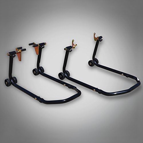 Bvkw RICAMBI White Stand Paddock Stand Set Front and Rear Mount Jack