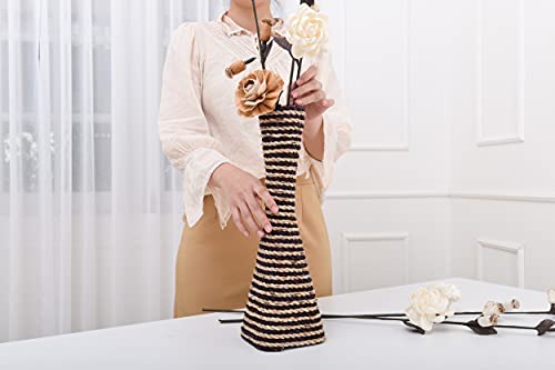Image of Leewadee Decorative Vase 16 inches Water Hyacinth for Sideboard & Table
