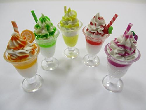 Dollhouse Miniature Food 5 Ice Cream Smoothie Beverage Dollhouse Food Accessories 14835