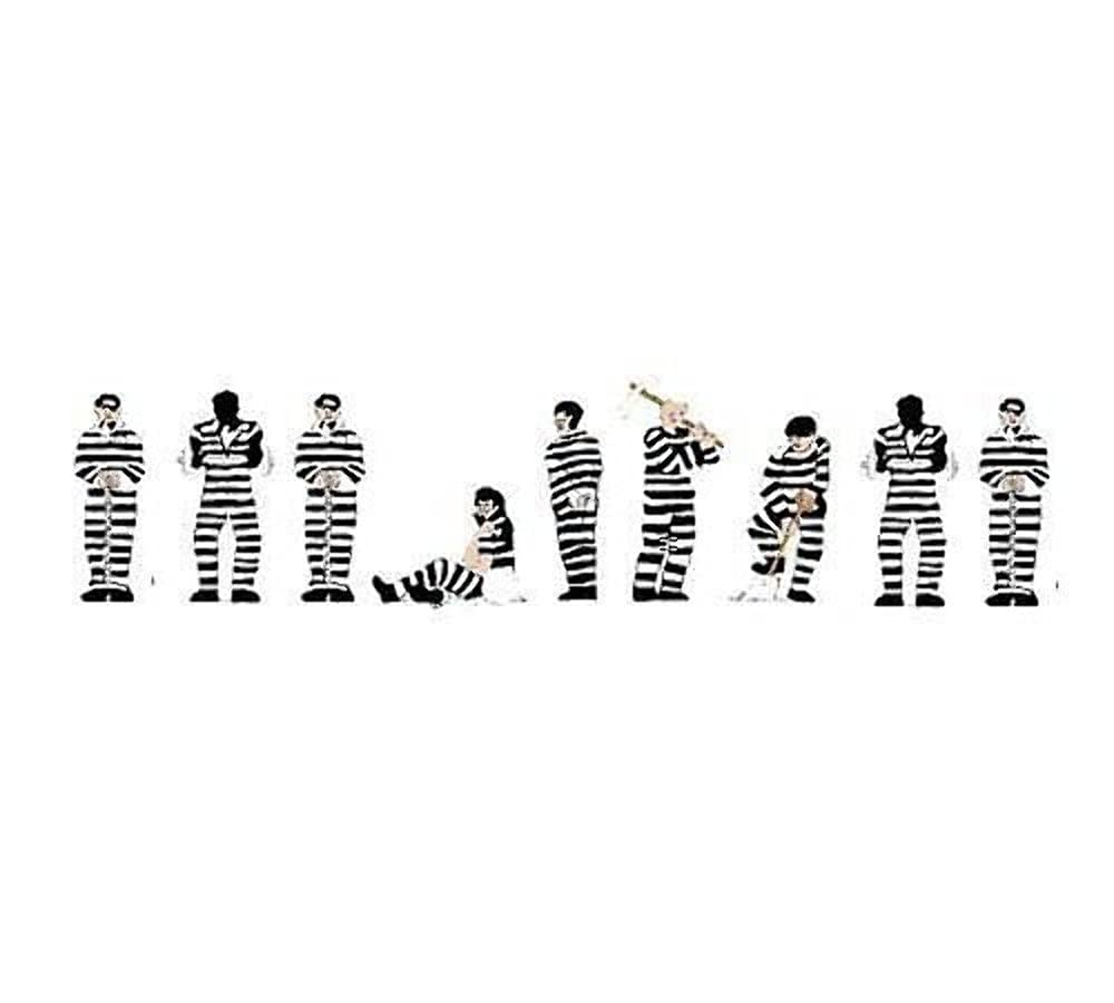 N Prisoners, Black & White Stripes (9)