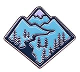 Mountain Adventure Enamel Pins Cute Forest Landscape Outdoors Explore Nature Metal Cartoon Brooch Fashion Jewelry Lapel Badges