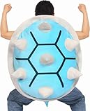 30 Inch Wearable Turtle Shell Pillows, Giant Tortoise Plush Pillow Turtle Shell Gift Stuffed Animal Costume Plush Toy Funny Dress Up, Creative Gifts for Adlut Kids Birthday Home Decor (Blue)