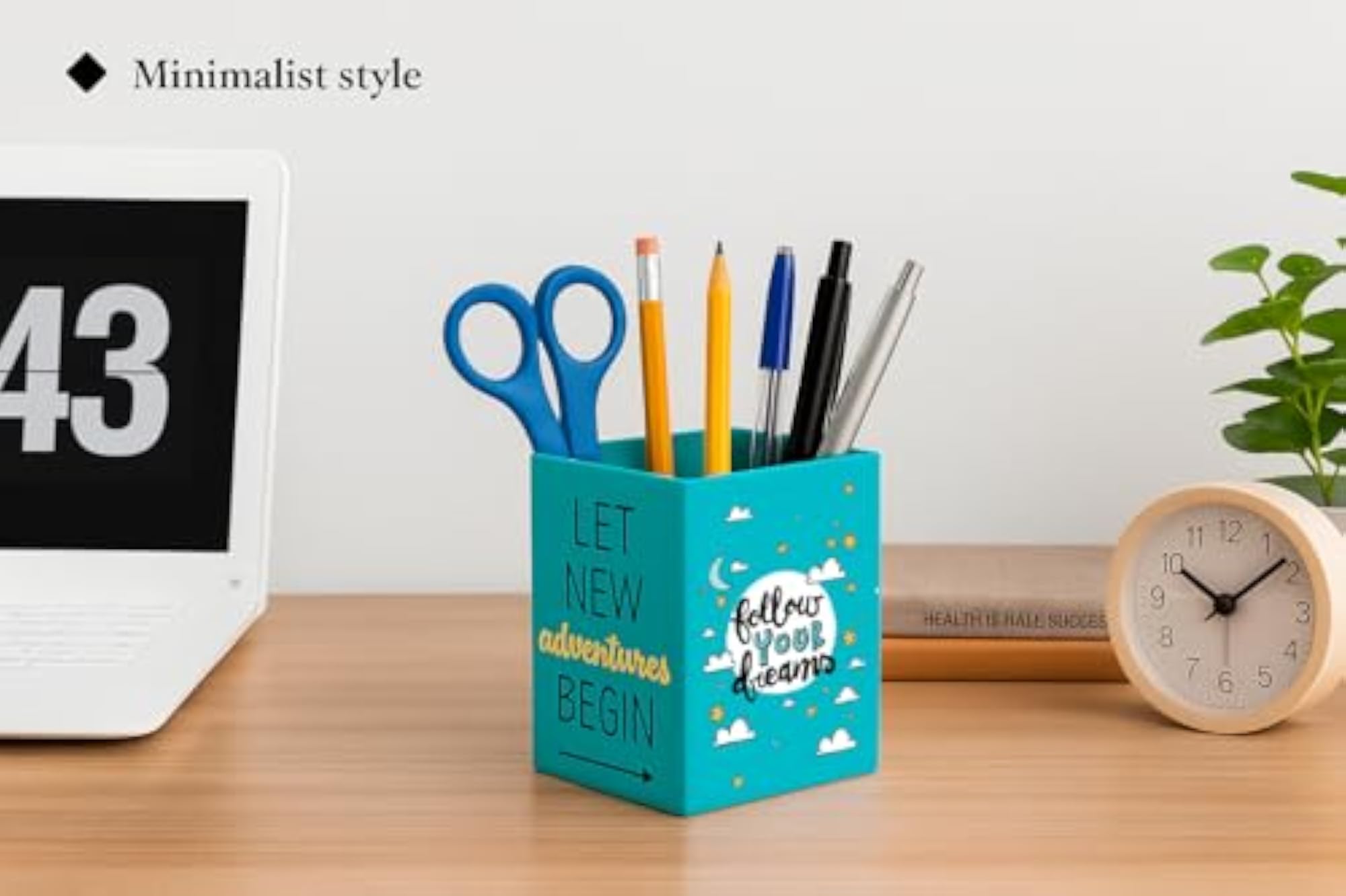 Sumiko Motivational Pen Stand Holder, Desk Organizer