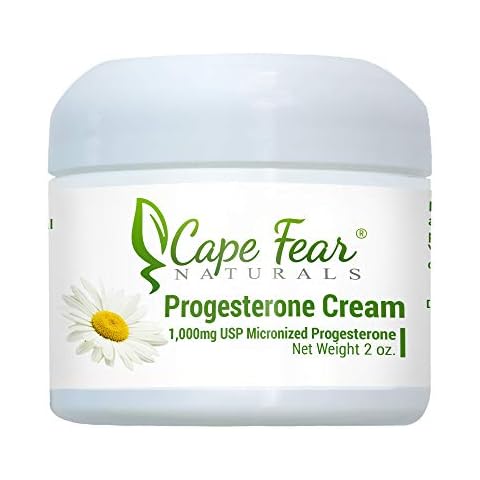Cape Fear Naturals Progesterone Cream, for Men & Women, 2oz jar Cover