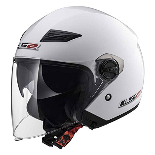 CASCO MOTO JET LS2 OF569 TRACK Doppia Visiera