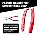 Prywog 1 PC Automotive Relay Removal Pliers, Multi-purpose Automotive Pulling Pliers, Automotive Repair Tools, Universal for Most Cars (Red)