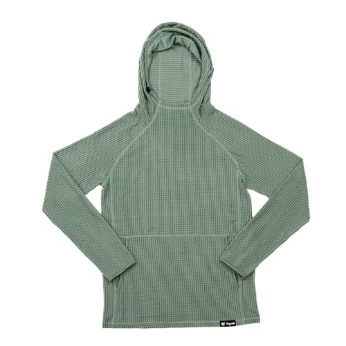 Squak Classic Men’s Microgrid Fleece Hoodie – Lightweight, Breathable Mid-Layer for Hiking, Skiing & Everyday Adventure