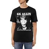 GG Allins T Shirt Mens Short Sleeve Crewneck Cotton T-Shirt Printed Casual Summer Fashion for Men 80s 90s Shirts