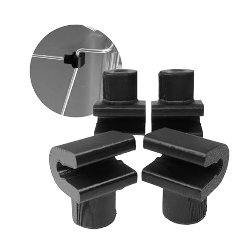 SplashNColor Trash Can Lock Replacement - Snap Handle Connector Compatible with RevAShelf Waste Bin Repair - Durable ABS Construction - Easy-to-Install Spare Parts for Garbage Can Latch Repair 4 Pack