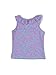 RuffleButts Girls Athletic Active Ruffle Stretch Tank Top - Neon Glow, 5