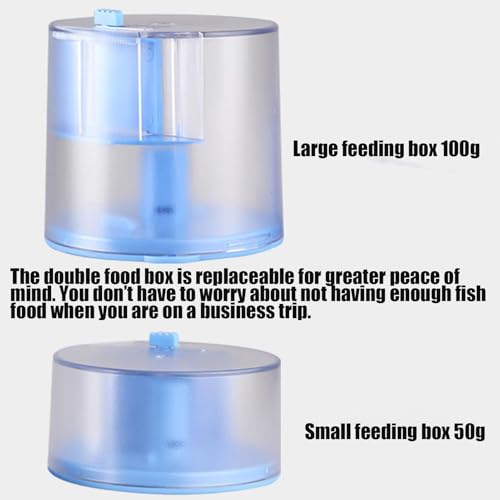 Alimentador automático para peces con temporizador digital y dispensador de comida ajustable para acuario 6